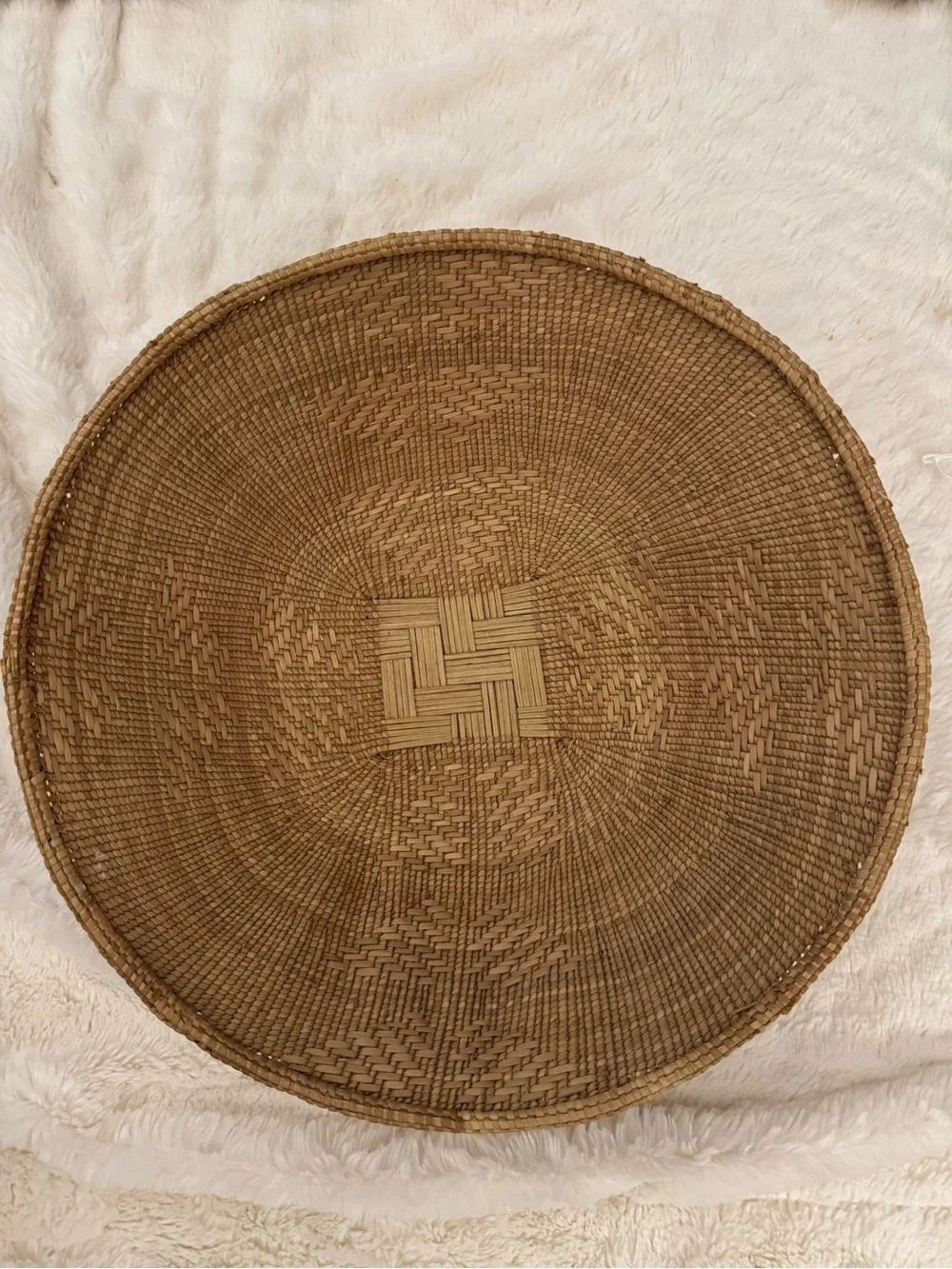 handwoven Binga basket from the Tonga people of Zimbabwe